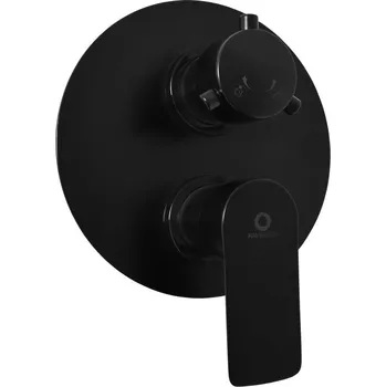 Vodovodní baterie Vltava Vodovodní baterie vanová/sprchová vestavěná, černá matná VT486KCMAT