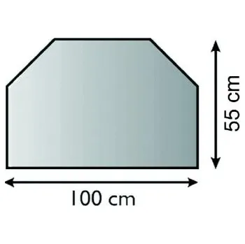 Krbová kamna Lienbacher Sklo před kamna 100 x 55 cm tl. 6mm