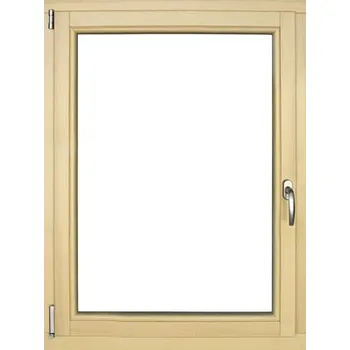 Okno Dřevěné okno lakované borovice 90 x 120 cm levé trojsklo