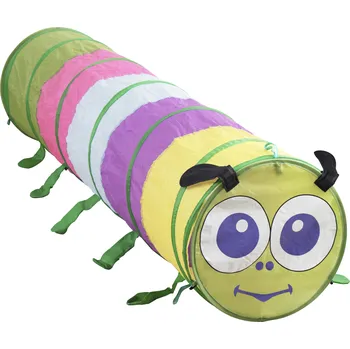 Dětský domeček Aga4Kids Dětský prolézací tunel Housenka barevná