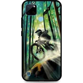 Pouzdro na mobilní telefon Kryt Realme C21Y silikon Mountain Bike (obal neboli pouzdro na Realme C21Y)