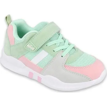 Dívčí baleríny BEFADO 516Y072 SPORT COLLECTION - STRIPE dívčí zeleno růžové - 39