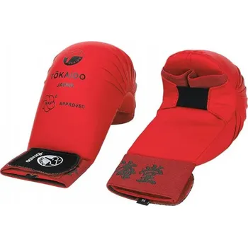 Bojový sport TOKAIDO KANJI RUKAVICE NA KARATE WKF approved Barva: Červená, Velikost: L