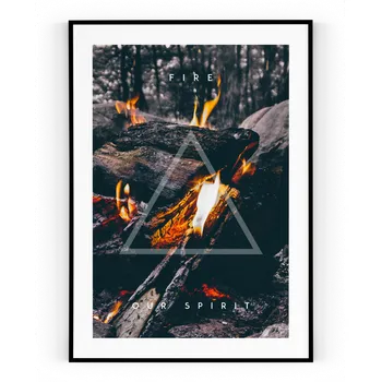 Plakát Plakát / Obraz Fire A4 - 21 x 29,7 cm Pololesklý saténový papír Bez okraje