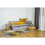 Vyspimese.CZ Dětská postel Moana se zábranou-jeden šuplík 80x180 cm, lak