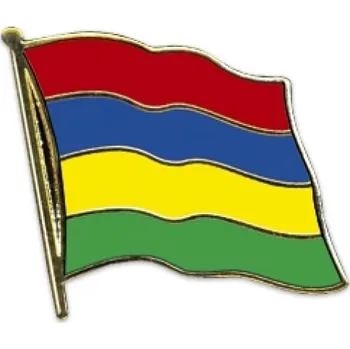 Odznak (pins) 20mm vlajka Mauricius - barevný
