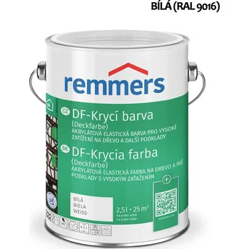 barva a nátěr na dřevo Remmers DF-Krycí barva - Deckfarbe - 0,75 l bílá (RAL 9016)