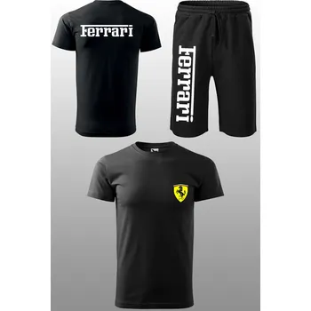 Tepláková souprava s krátkým rukávem Ferrari Kraťasy velikost: 2XL, Triko velikost: L
