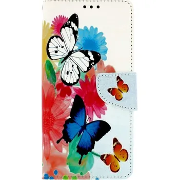Pouzdro na mobilní telefon Pouzdro Realme C25Y knížkové Barevné s motýlky (kryt neboli obal na Realme C25Y)