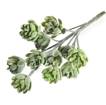 umělá květina Sukulent větev umělá 39cm zelená/šedá (783469)