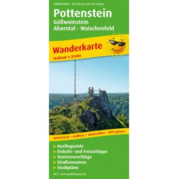 PublicPress Wanderkarte Pottenstein, Gößweinstein - Ahorntal - Waischenfeld