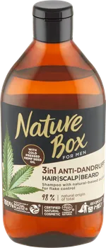 Šampon Nature Box Men šampon proti lupům 3v1 385 ml