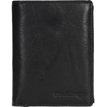 Peněženka Pánská kožená peněženka SendiDesign Josef - černá
