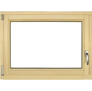 Okno Dřevěné okno lakované borovice 100 x 75 cm levé trojsklo
