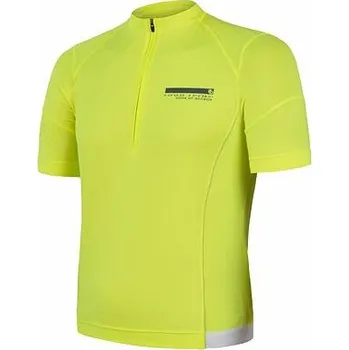 cyklistický dres SENSOR CYKLO COOLMAX ENTRY pánský dres kr.rukáv neon yellow velikost S
