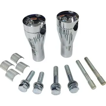 Řídítka Motorrad BURCHARD Nástavce řídítek Motorrad Burchard Glide Style 22/25,4mm, 100mm - černá Černá - lesklá