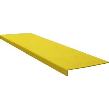 Lepicí páska Protiskluzový sklolaminátový profil na schod – široký, žlutá, 150 cm