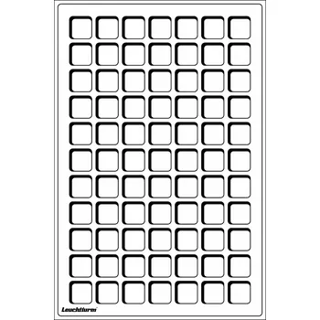 Volný čas LEUCHTTURM Plata na mince L, modré Velikost 1 pole: 22 x 22 mm