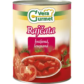 Zelenina Vera Gurmet Rajčata loupaná - krájená 2,5kg