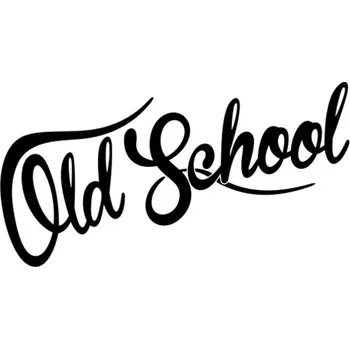 Samolepicí dekorace na vozidlo Samolepka Old School na auto a motorku, tuning nálepka (5472)