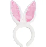 Godan Čelenka králičí uši bílá/růžová