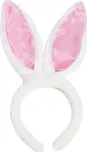 Godan Čelenka králičí uši bílá/růžová