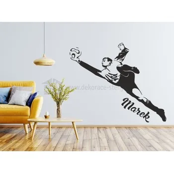 Samolepící dekorace Nálepky na zeď - Fotbalový brankař - dekorace-steny.cz - 60 x 80 cm - 227