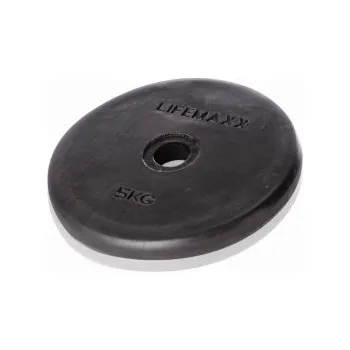 Kotouč ocelový, pogumovaný (závaží) 15 kg, 30 mm - Lifemaxx