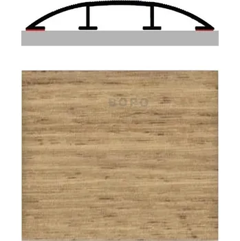 Podlahová lišta Přechodová lišta samolepicí PROFIL Team P25A Dub 75 x 1000 mm