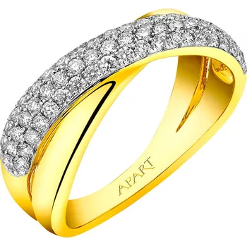 Prsten Prsten ze žlutého zlata s brilianty - 0,72 ct - ryzost 585 - 103.729