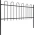 Plot vidaXL 277649 plot s obloučky ocelový 5,1 x 0,8 m černý