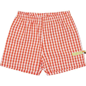 Dívčí kraťasy Dětské kárované kraťasy Tmavě oranžová loud + proud Velikost: 62/68