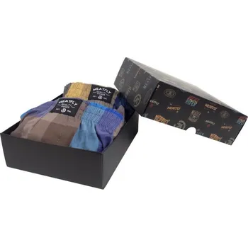 Boxerky trenýrky Meatfly Doug Boxershorts - Gift Pack 2022 Brown/Blue M