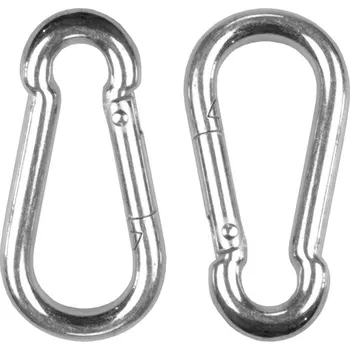 Toko karabina s výklopným poutkem 60 x 6 mm, sada 2 díly - 100-04700