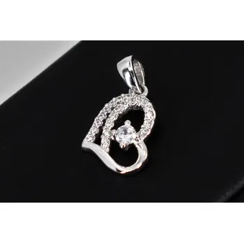 Přívěsek Stříbrný přívěsek srdce Moka