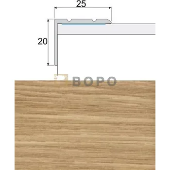 přechodová lišta Schodová lišta Profilteam E09 Dub samolepicí 25 x 20 mm 120 cm