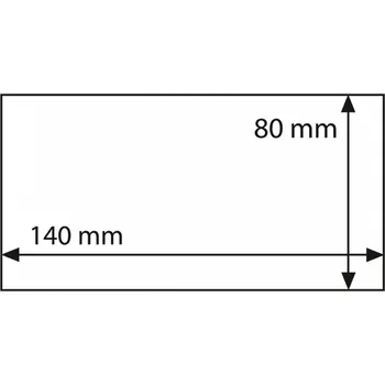 Obal pro sběratelský předmět LEUCHTTURM Ochranné fólie na bankovky Rozměry: 140 x 80 mm