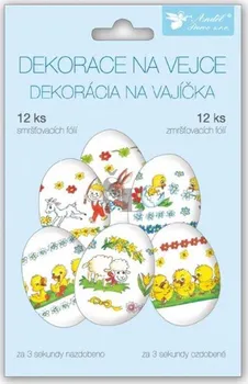 Velikonoční dekorace Anděl Přerov Smršťovací dekorace na vejce tradiční motivy 12 ks