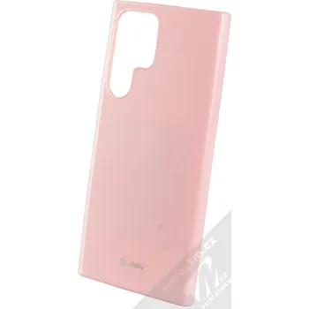 Pouzdro na mobilní telefon 1Mcz Jelly TPU ochranný kryt pro Samsung Galaxy S22 Ultra 5G světle růžová (light pink)