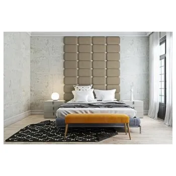 Předsíňová stěna Čalouněný nástěnný panel Classic plus 40/30/5 cm - tmavě béžová