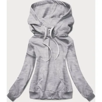 Dámská mikina Tenká šedá dámská "klokaní" mikina (W06-2) odstíny šedé S (36)