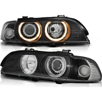 Osvětlení automobilu Tuning Tec Přední světla,BMW E39 09.95-06.03 ANGEL EYES D2S/H7 černé