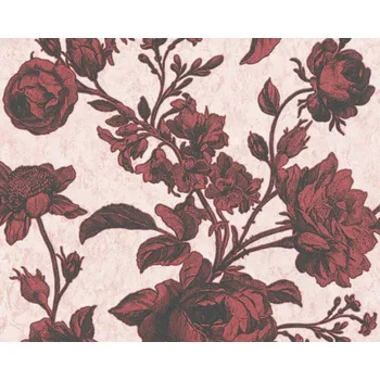 Tapeta Vliesová tapeta vintage červené růže 387004 / Tapety na zeď 38700-4 My Home My Spa (0,53 x 10,05 m) A.S.Création