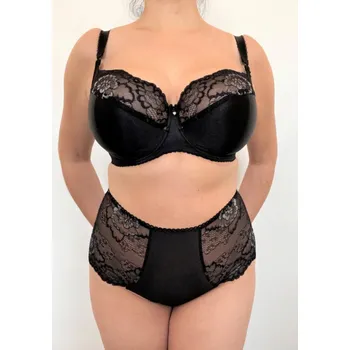 Dámská erotická podprsenka Dámská podprsenka Ewa Michalak BM BIBI CHIC 80 E Černá