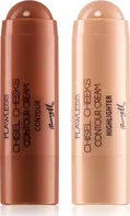 Barry M Flawless Chisel Cheeks krémový bronzer a rozjasňovač v tyčince 10 g