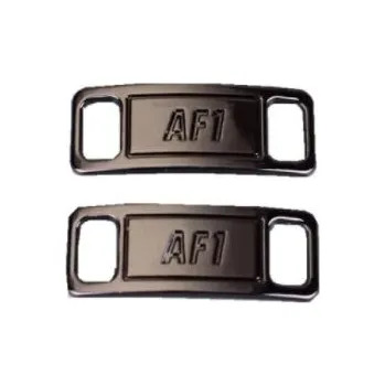 Tkaničky do bot Kovová spona - přezka na tkaničky AF1 - Lesklá černá