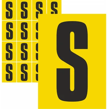 Speciální papír Písmena samolepící S samolepící vinylová fólie velikost znaku 95 mm