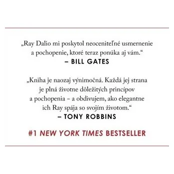 Cizojazyčná kniha Princípy - Ray Dalio