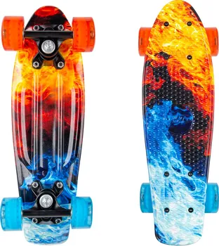 Skateboard Worket Colorico 17" Frostfire oranžovo-modrý
