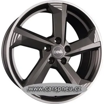 Alu kolo DBV Torino III anthrazit poliert - 8,0x19, 5x112, ET50 |8x19| (DG9KM50AGP)